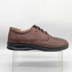 Finn‎ Comfort Mens 9.5 W Oxford Shoes Metz Brown Leather Comfort Casual Lace Up